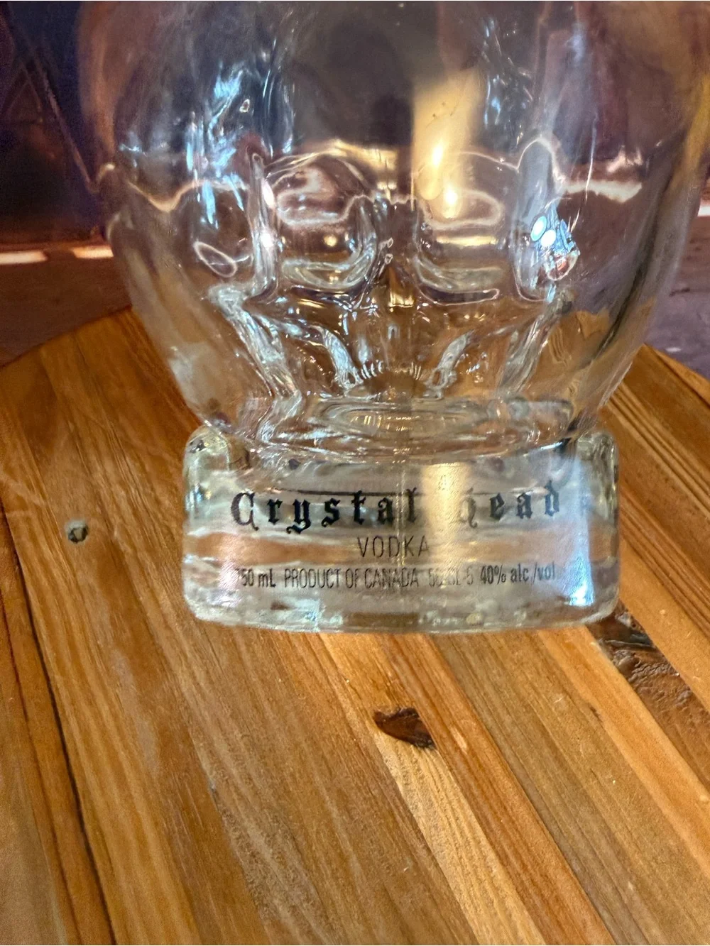 Crystal Head Skull Dan Aykroyd Skull Bottle Decorative for Home Decor Halloween